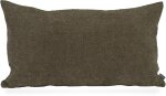 H.O.C.K. Lotte Kissen Bouclé 70x40cm Uni olive...