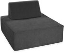 H.O.C.K. Sofa Mitch SMALL Indoor ca. 100x120x35cm Lotte dunkelgrau anthrazit col. 802